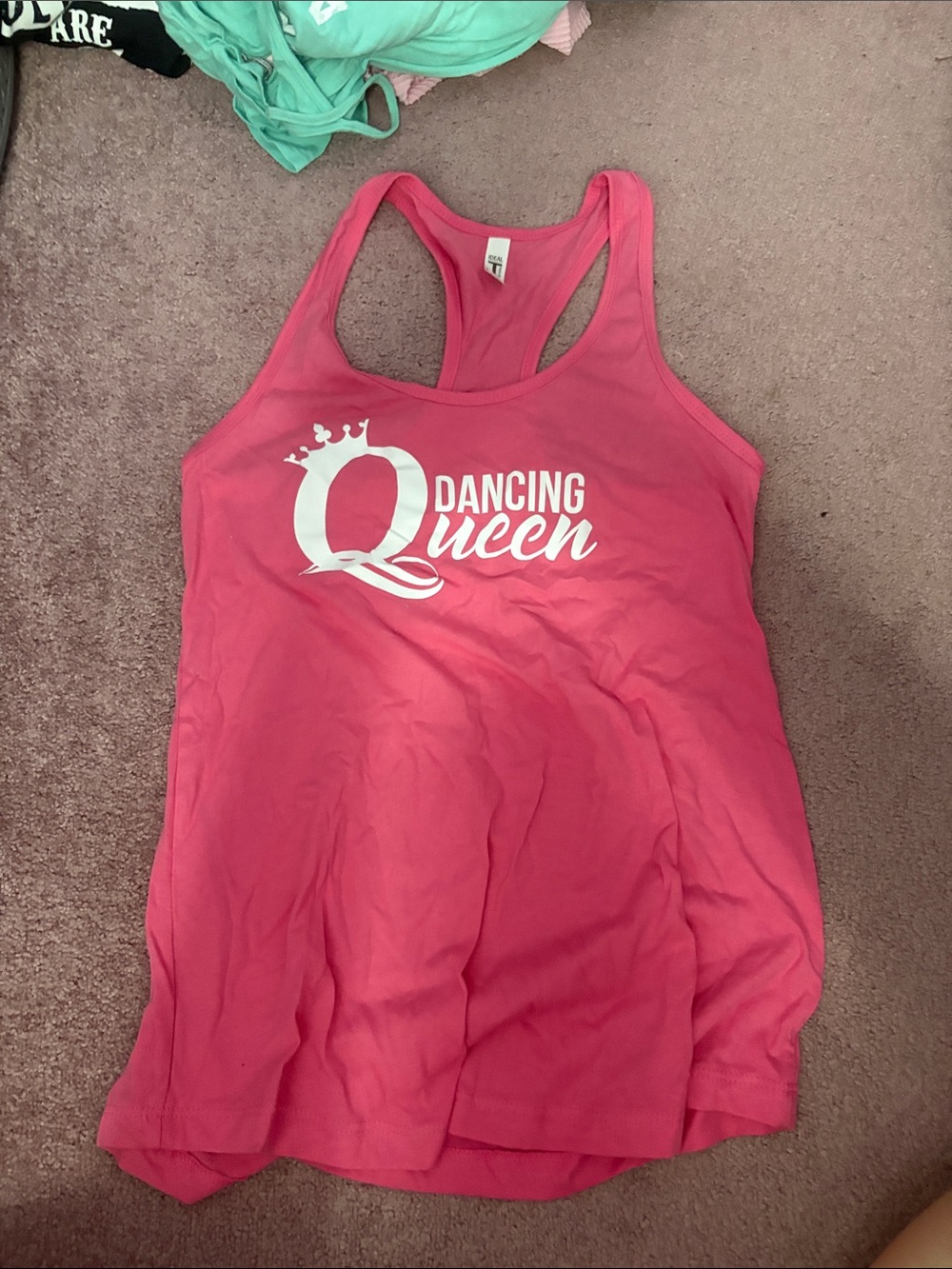 Dancing Queen Pink Racerback Tank Top